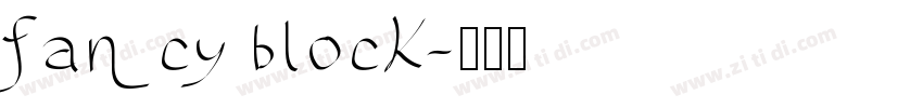 fancy block字体转换